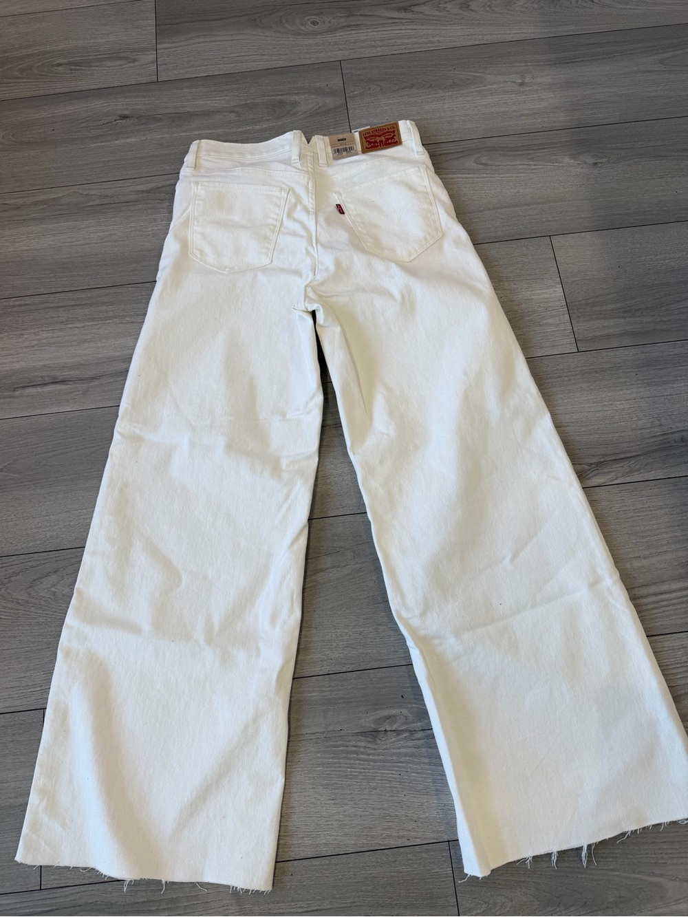 Levi's 318 shaping White wide leg Jeans women - Picture 5 of 6